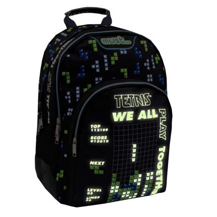 Σχολική Τσάντα Πλάτης Δημοτικού Tetris Top Score 3 Θήκες (33x16x45εκ) Must 5205698545283