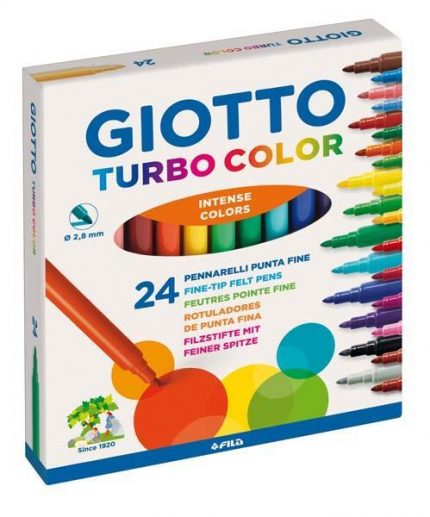 Μαρκαδόροι Λεπτοί 24τμχ Turbo Color Giotto 8000825412004