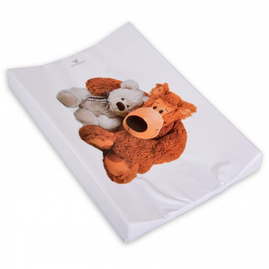 Cangaroo Μαλακή Αλλαξιέρα Plush Bears από Ύφασμα Λευκό (44x67cm) 3800146268954