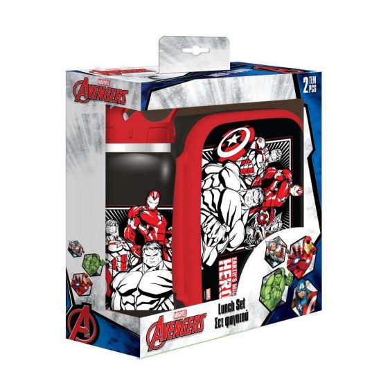Σετ Φαγητοδοχείο 800ml - Παγούρι 500ml Ανοξείδωτο Avengers Must 5205698557033