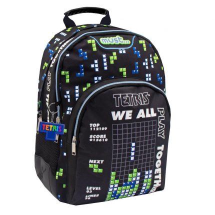 Σχολική Τσάντα Πλάτης Δημοτικού Tetris Top Score 3 Θήκες (33x16x45εκ) Must 5205698545283