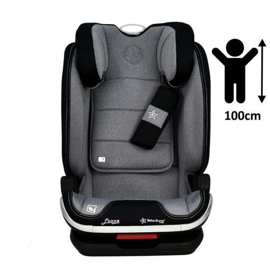 Κάθισμα Αυτοκινήτου Leon Plus i-Size Grey Isofix 944-186, Bebe Stars