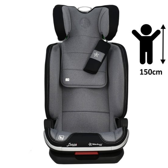 Κάθισμα Αυτοκινήτου Leon Plus i-Size Grey Isofix 944-186, Bebe Stars