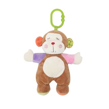Lorelli Κρεμαστό Λούτρινο Ζωάκι Για Καρότσι Plush Toy Monkey Beige 0m+ 10191380002