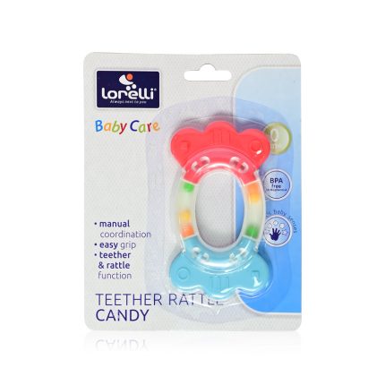 Lorelli Μασητικό-Κουδουνίστρα Teether Rattle Candy 0m+ 1021076