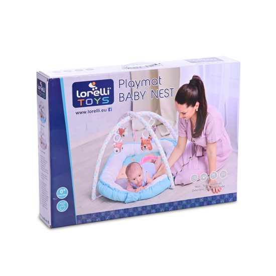 Lorelli Φωλιά - Χαλάκι Δραστηριοτήτων Playmat Baby Nest Blue 0m+ 10300450001