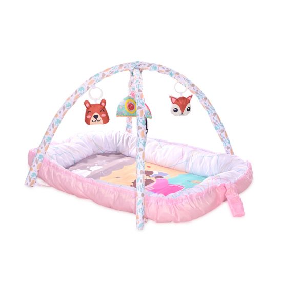 Lorelli Φωλιά - Χαλάκι Δραστηριοτήτων Playmat Baby Nest Pink 0m+ 10300450002