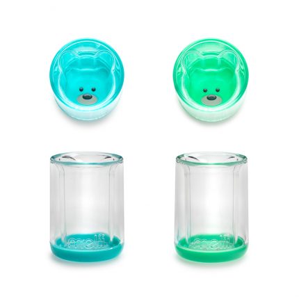 Σετ Ποτήρια με Διπλό Τοίχωμα Blue-Mint 145ml - Melii ( Ποτηράκια από Πλαστικό Πολύχρωμο )