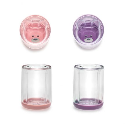 Σετ Ποτήρια με Διπλό Τοίχωμα Pink-Purple 145ml - Melii 2τμχ(Πλαστικό Πολύχρωμο)
