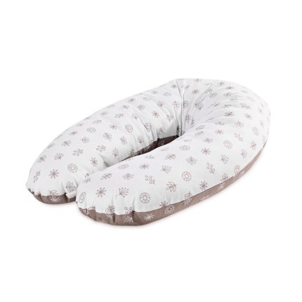 Lorelli Μαξιλάρι Θηλασμού Breast Pillow 190cm Ranforce Abstract Leaves Grey 20810065003