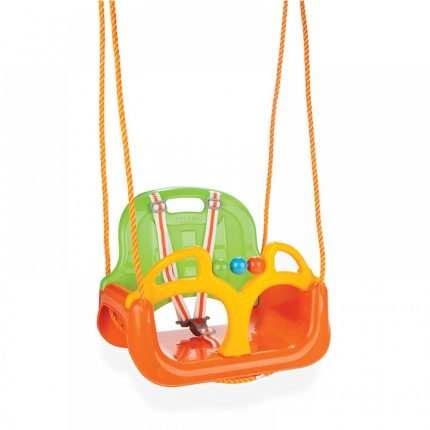 Παιδική Κούνια Κρεμαστή με Προστατευτικό και Ζώνη Ασφαλείας Samba Swing Orange 06129 8693461061295 - Pilsan