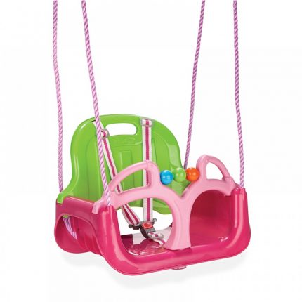 Παιδική Κούνια Κρεμαστή με Προστατευτικό και Ζώνη Ασφαλείας Samba Swing Pink 06129 8693461007750 - Pilsan