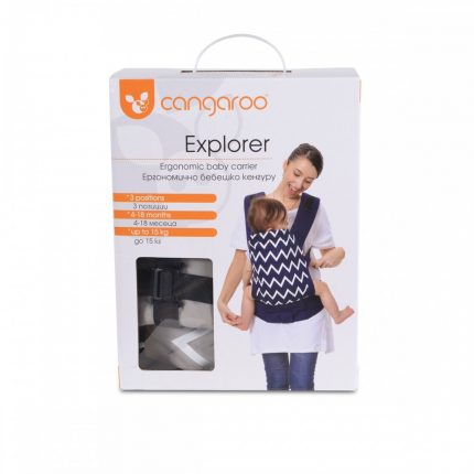 Εργονομικός Μάρσιπος Explorer Black 3800146267124 - Cangaroo