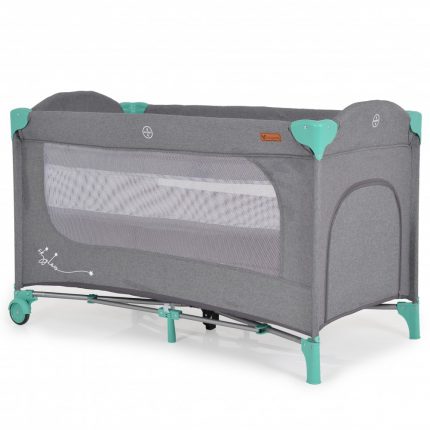 Cangaroo Παρκοκρέβατο 2 Επιπέδων Playpen Skyglow 2 Mint 3800146248963