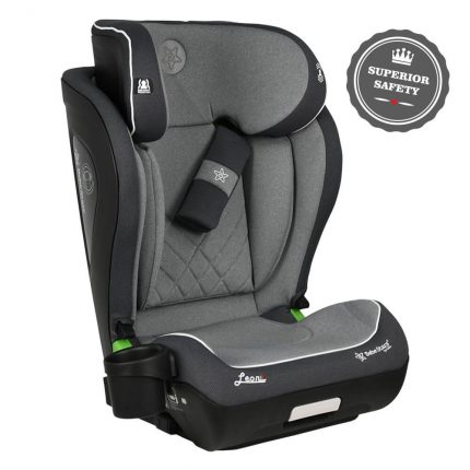 Κάθισμα Αυτοκινήτου Leon i-Size Grey Isofix 943-186, Bebe Stars