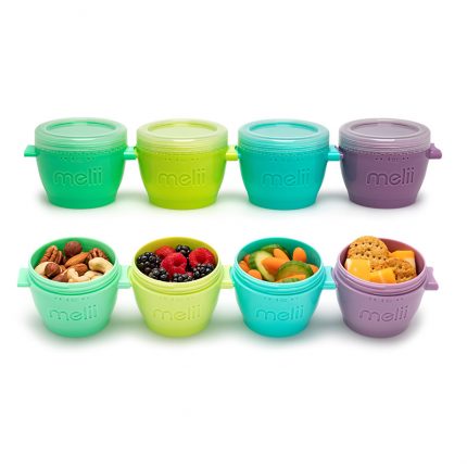 Snap and Go Pods 4 τμχ 118ml - Melii (Δοχείο Φαγητού Πλαστικό Πολύχρωμο)