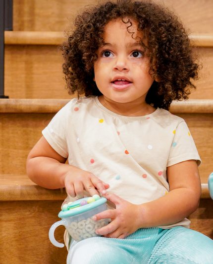 Snack Container Abacus 200ml 12m+ - Melii (Πλαστικό Παιδικό Δοχείο Φαγητού - BPA free, Lead free, PVC free, Cadmium free)