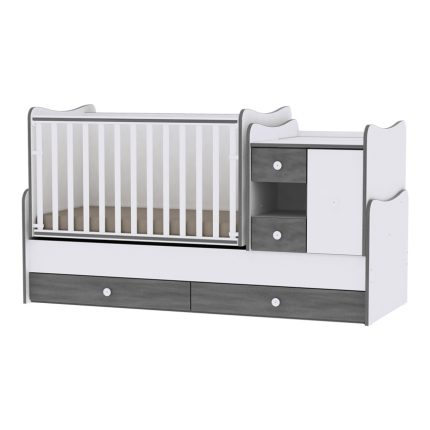 Lorelli Πολυμορφικό Κρεβατάκι Μωρού Minimax 190*72 White & Vintage Grey 10150500034A