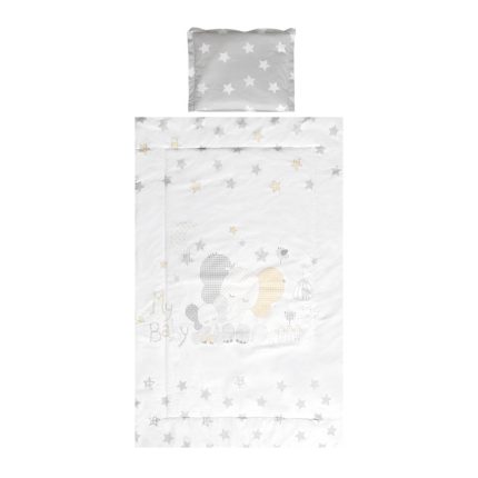 Lorelli Σετ Προίκα Μωρού COSY 3 τμχ Grey Elephants Stars 10420014701