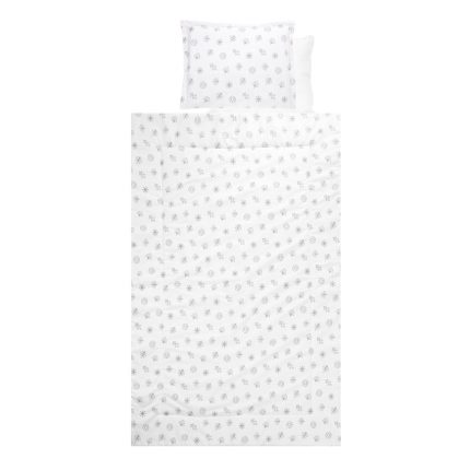 Lorelli Σετ προίκας μωρού 4 τμχ Ranforce Leaves Grey-Beige 20800025001