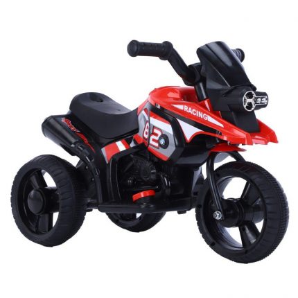 Zita Toys Ηλεκτροκίνητη Μηχανή Τρίτροχη Κόκκινη 6V 017.518-BLK