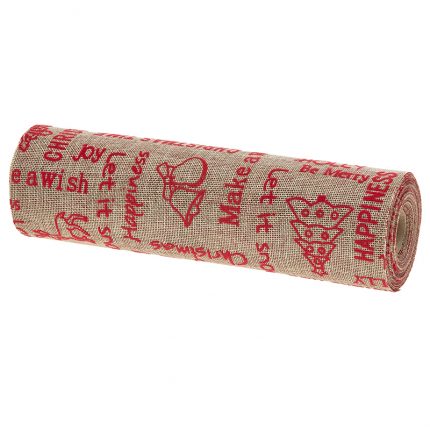 Χριστουγεννιάτικο Ρολό Ευχές (28cm) | 40813-62