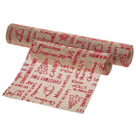 Χριστουγεννιάτικο Ρολό Ευχές (48cm) | 40813-62-1