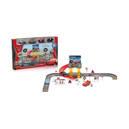 Πάρκινγκ Γκαράζ με 4 Αυτοκινητάκια Lightning McQueen Cars 3+ 008.0908-51A, Zita Toys