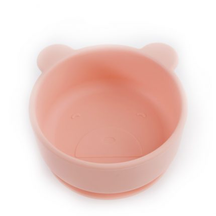 Μπολ Σιλικόνης Αρκουδάκι Peach (12x11.5x5.7εκ) - Babywise