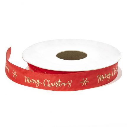 Χριστουγεννιάτικη Κορδέλα Merry Christmas (1.5cm) | 40813-68