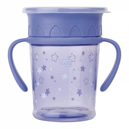 Ποτηράκι Εκπαιδευτικό Μπλε 360°- 225ml 6m+ - Saro