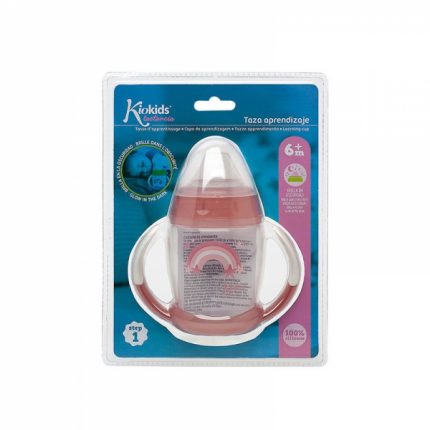 Ποτηράκι Εκπαιδευτικό 270ml Pink Rainbow 6m+ - Kiokids