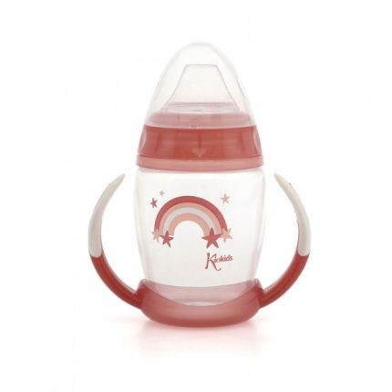 Ποτηράκι Εκπαιδευτικό 270ml Pink Rainbow 6m+ - Kiokids