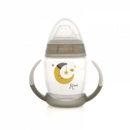 Ποτηράκι Εκπαιδευτικό 270ml Grey Moon 6m+ - Kiokids