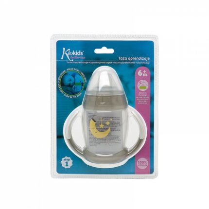 Ποτηράκι Εκπαιδευτικό 270ml Grey Moon 6m+ - Kiokids