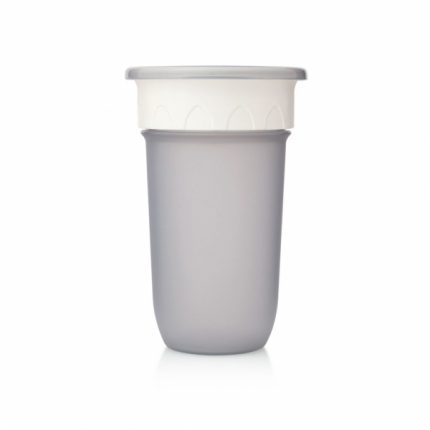 Ποτηράκι Εκπαιδευτικό 360°- 300ml Grey 12m+ - Kiokids