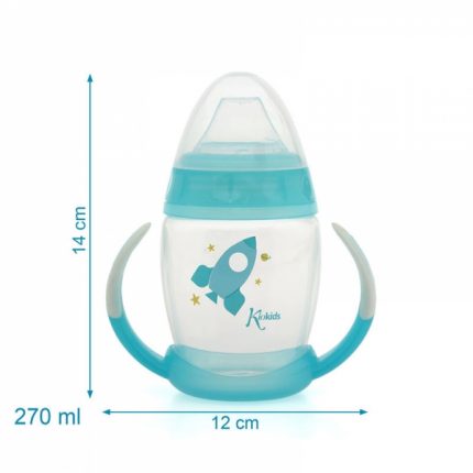 Ποτηράκι Εκπαιδευτικό 270ml Blue Space 6m+ - Kiokids