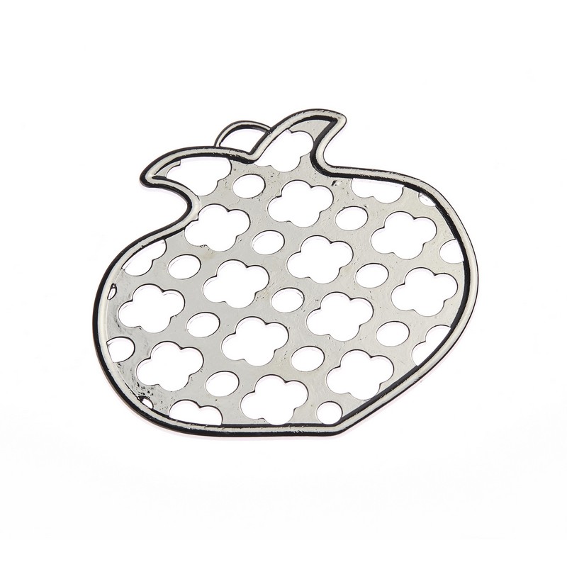 Μεταλλικό Ρόδι Μεγάλο Ασημένιο (7,5 × 7 cm) | NU1807 Μεταλλικό Ρόδι Μεγάλο Ασημένιο (7,5 × 7 cm) | NU1807