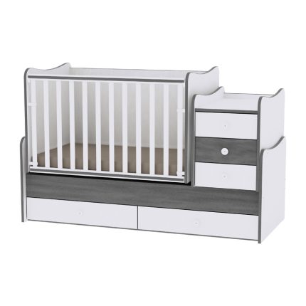Lorelli Κρεβάτι Μετατρεπόμενο Maxi Plus White & Vintage Grey 10150300034A
