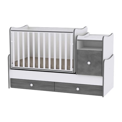 Lorelli Κρεβάτι Trend Plus New Μετατρεπόμενο White & Vintage Grey 10150400034A