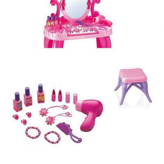 Zita Toys Παιδική Τουαλέτα Ομορφιάς με Πιάνο, Ήχους και Φως 3+ 008.661-36