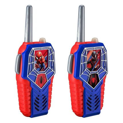 Spiderman Walkie Talkies για Παιδιά & Ενήλικες με Ενσωματωμένο Μεγάφωνο και Εμβέλεια 150μ SM-212v2 (Μπλε/Γκρι/Κόκκινο) - eKids