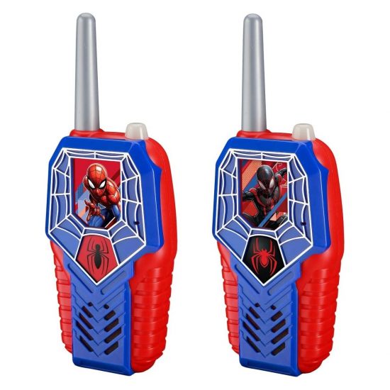 Spiderman Walkie Talkies για Παιδιά & Ενήλικες με Ενσωματωμένο Μεγάφωνο και Εμβέλεια 150μ SM-212v2 (Μπλε/Γκρι/Κόκκινο) - eKids
