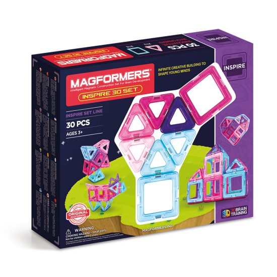 Μαγνητικά Τουβλάκια Κατασκευών Inspire 30τμχ 64.035 3+, MagFormers