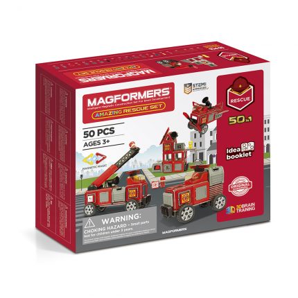 Μαγνητικά Τουβλάκια Κατασκευών Amazing Rescue Set 50 τμχ 64.057 3+, MagFormers