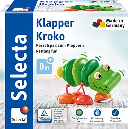 Κουδουνίστρα Κροκοδειλάκι 3m+ - Selecta