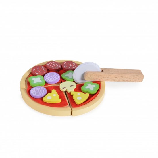 Ξύλινο Σετ Πίτσα 4221 22τμχ Wooden Pizza Playset 3800146223090 - Moni Toys