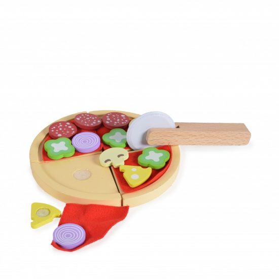 Ξύλινο Σετ Πίτσα 4221 22τμχ Wooden Pizza Playset 3800146223090 - Moni Toys