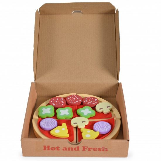 Ξύλινο Σετ Πίτσα 4221 22τμχ Wooden Pizza Playset 3800146223090 - Moni Toys