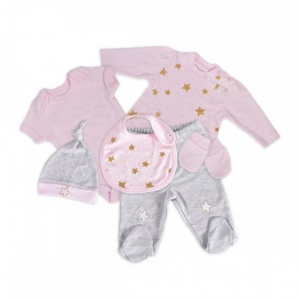 Cangaroo Σετ Ρούχων Νεογέννητου 5τμχ Girl Pink 3800146266806